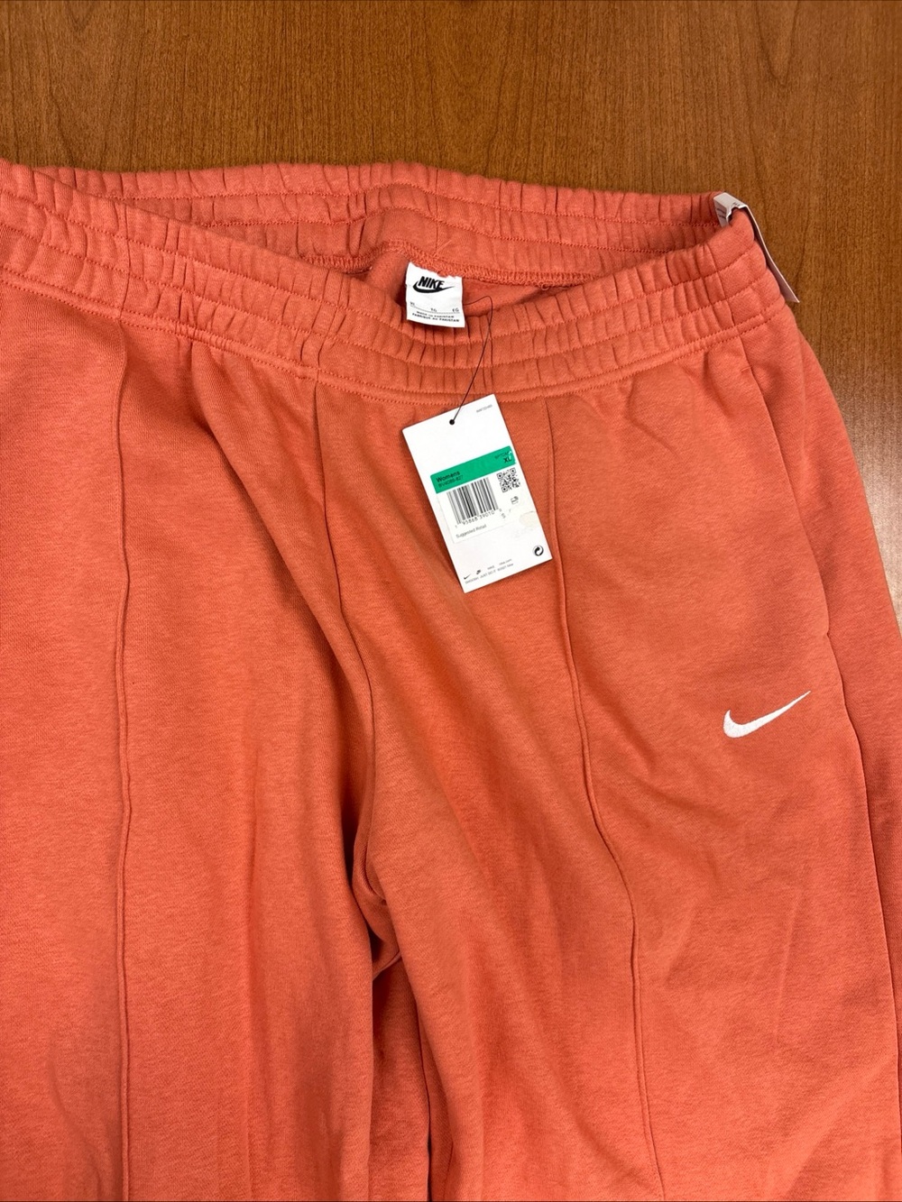 Nike Loose Fit Mid Rise Orange Jogger Sweatpants Size 1X NEW XL NWT Pockets Soft